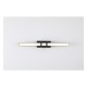 75469-006 Matt Black LED Wall Lamp with Clear Glass IP44