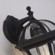 67229-006 Outdoor Black Downlighter Wall Lamp