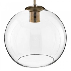 67234-006 Antique Brass Globe Pendant ∅ 25 cm with Clear Glass 67234-006 Antique Brass Globe Pendant ∅ 25 cm with Clear Glass
