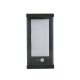 72061-006 Black LED Solar Wall Lamp with Sensor