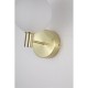 79244-006 Satin Brass LED Wall Lamp with White Ribbed Glass