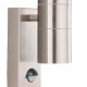 61980-006 Stainless Steel 2 Light PIR Wall Lamp