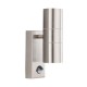 61980-006 Stainless Steel 2 Light PIR Wall Lamp