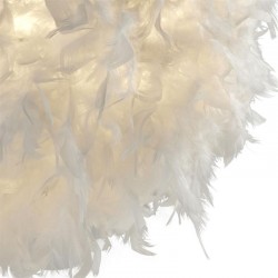 78928-006 - Shade Only - White Feather Shade for Pendant