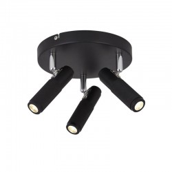 61947-006 Black & Chrome 3 LED Spotlights
