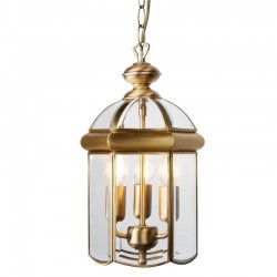 9296-006 Antique Brass 3 Light Lantern Pendant