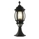 72079-006 Outdoor Black Lantern Post with Clear Glass