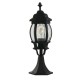 72079-006 Outdoor Black Lantern Post with Clear Glass