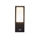 72190-006 Black PIR Wall Lamp with Matt White Diffuser