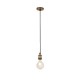 61956-006 - Free LED Big Globe Bulb Included |Antique Brass Suspension E27 - 300 cm