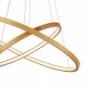 78967-006 Gold LED Pendant with Natural Bamboo