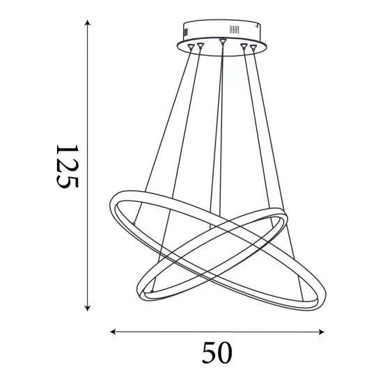 78967-006 Gold LED Pendant with Natural Bamboo