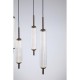 79247-006 Latte 11 Light LED over Island Fitting with Clear Bubble Glass