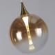 75505-006 Black 3 Light over Island LED Fitting with Amber Ombre Glass