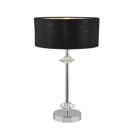 59613-006 Black & Polished Chrome Table Lamp 59613-006 Black & Polished Chrome Table Lamp