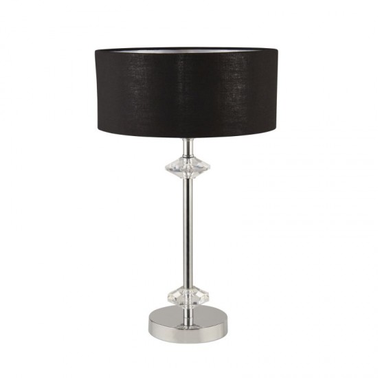 59613-006 Black & Polished Chrome Table Lamp 59613-006 Black & Polished Chrome Table Lamp