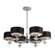 59614-006 Black & Polished Chrome 6 Light Centre Fitting 59614-006 Black & Polished Chrome 6 Light Centre Fitting