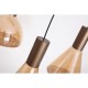 79256-006 Latte 6 Light LED over Island Fitting with Amber Glass