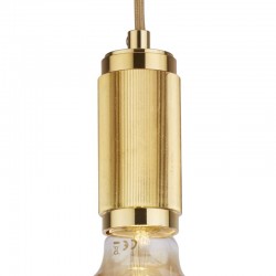 72089-006 Knurled Gold Suspension E27