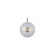 79264-006 Matt Gold LED Wall Lamp with White Confetti Glass