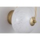 79264-006 Matt Gold LED Wall Lamp with White Confetti Glass