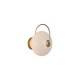 79264-006 Matt Gold LED Wall Lamp with White Confetti Glass