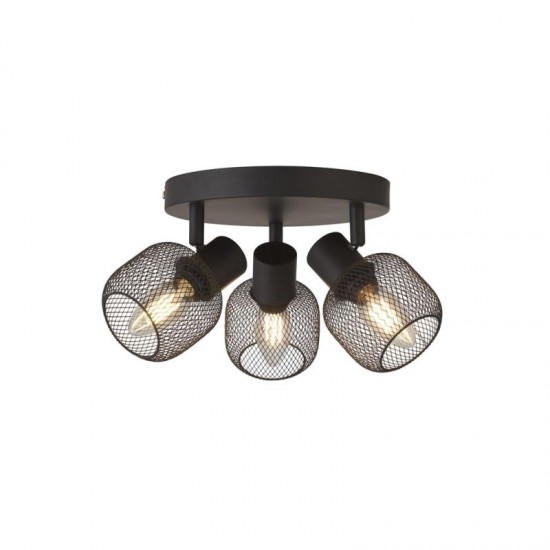 72105-006 Black 3 Round Spotlights