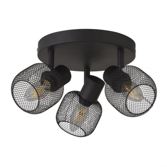 72105-006 Black 3 Round Spotlights