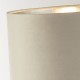72127-006 Chrome Table Lamp with Taupe Velvet Shade
