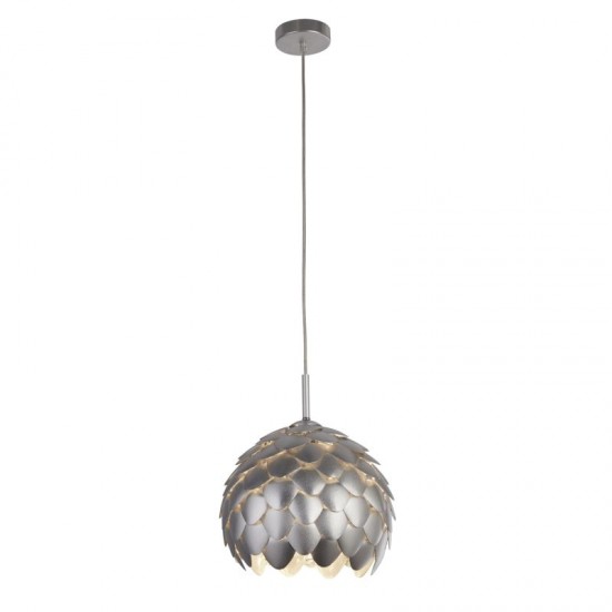 9641-006 Silver Metal 1 Light Hanging Pendant 9641-006 Silver Metal 1 Light Hanging Pendant