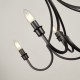 72152-006 Black 5 Light Centre Fitting