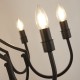 72154-006 Black 8 Light Centre Fitting