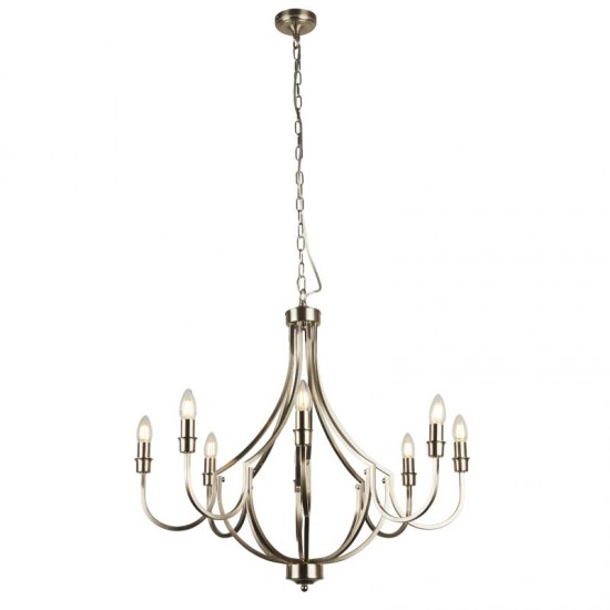 72155-006 Satin Silver 8 Light Centre Fitting