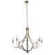72155-006 Satin Silver 8 Light Centre Fitting