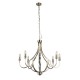 72155-006 Satin Silver 8 Light Centre Fitting
