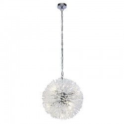 72159-006 Chrome 7 Light Pendant with Crystal