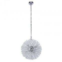 72159-006 Chrome 7 Light Pendant with Crystal