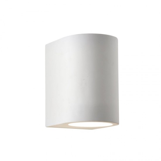 9474-006 White Plaster Wall Lamp