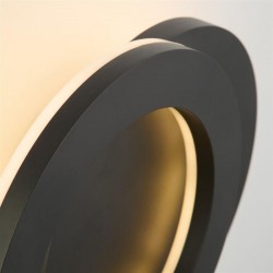 75495-006 Matt Black LED Rotatable Wall Lamp IP44