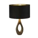 72173-006 Antique Brass Table Lamp with Black Velvet Shade