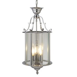 8673-006 Chrome 3 Light Lantern Pendant