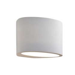 9499-006 White Plaster Oval Wall Lamp 9499-006 White Plaster Oval Wall Lamp