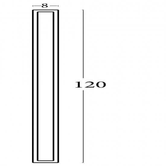 79289-006 Black Square CCT Wall Lamp IP65