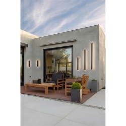 79291-006 Black Square CCT Wall Lamp IP65