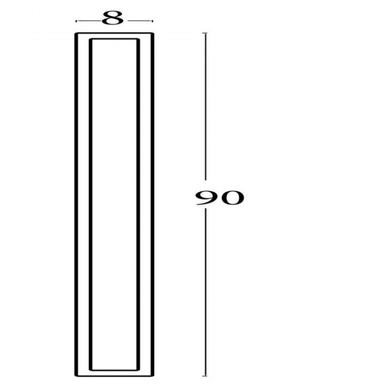 79292-006 Black Square CCT Wall Lamp IP65