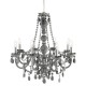9521-006 Grey Acrylic 8 Light Chandelier