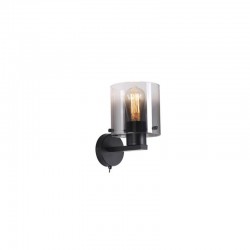 75405-006 Matt Black Wall Lamp with Smoked Ombre Glass 75405-006 Matt Black Wall Lamp with Smoked Ombre Glass