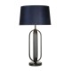 79299-006 Black Table Lamp with Navy Shade