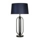 79299-006 Black Table Lamp with Navy Shade