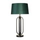 79300-006 Black Table Lamp with Emerald Velvet Shade